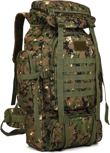 Mochila de senderismo W WINTMING para hombres 70L/100L, mochila de campamento, mochila militar Molle, paquete de asalto de 3 días para escalada |
