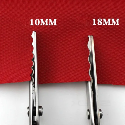 Miniatura 3 de Tijeras profesionales de costura para costura, tijeras profesionales de acero inoxidable con agarre cómodo, cuchillas dentadas y festoneadas