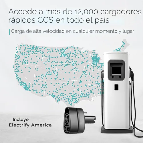 Miniatura 2 de Lectron Adaptador CCS a NACS para Tesla Model S, 3, X, Y y todos los vehículos eléctricos NACS (500A / 1,000V) - Adaptador de cargador rápido CCS1