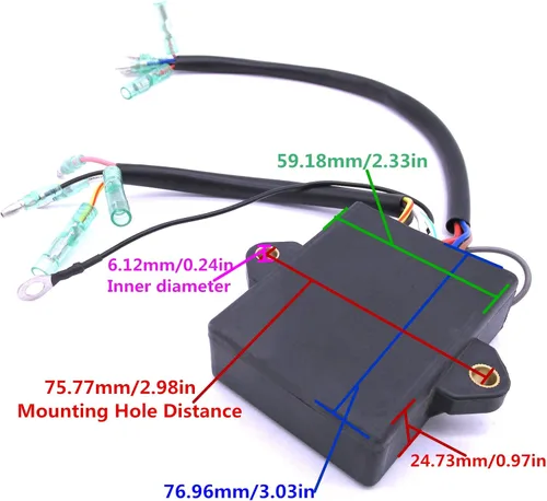 Miniatura 3 de Motor de barco 66M-85540-01 66M-85540-00 F15-07000500 Unidad de bobina de encendido de descarga de condensador para Yamaha Parsun HDX Makara Motor
