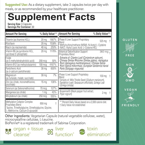 Miniatura 4 de EcoNugenics ecoDetox Suplemento para desintoxicación hepática y limpieza corporal total – Ayuda a mejorar la salud digestiva y la energía