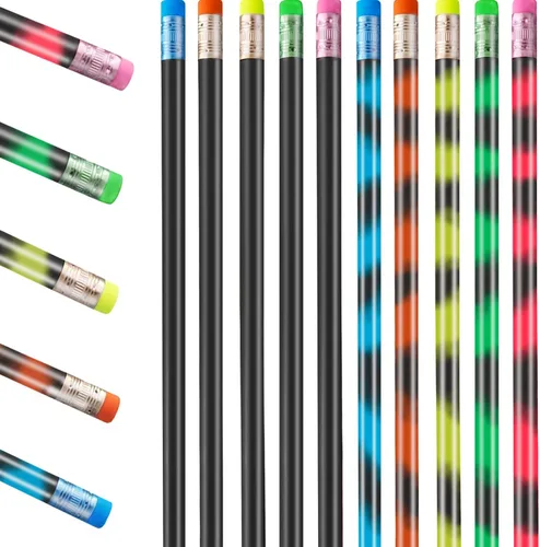 40 lápices de estado de ánimo con borrador, lápices que cambian de color activados por calor, lápices termocrómicos de colores surtidos para