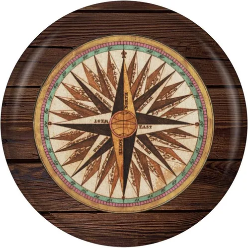 Miniatura 3 de Brújula náutica vintage, con forma de PopSockets para teléfonos y tabletas