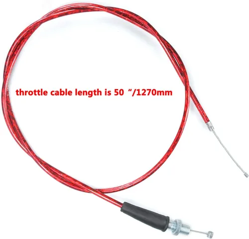 Miniatura 3 de HOLATO Cable de acelerador de 50'' para Predator 212cc 6.5hp Coleman CT100U CT200U BT200X Baja Warrior Doodlebug Db30 Mb165 Mb200 MOTOVOX MBX10 Rojo