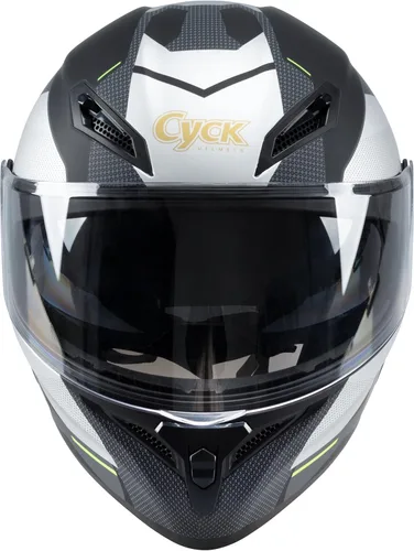 Miniatura 5 de Casco integral para hombres y mujeres adultos con protector solar ahumado Tonto Negro Racing