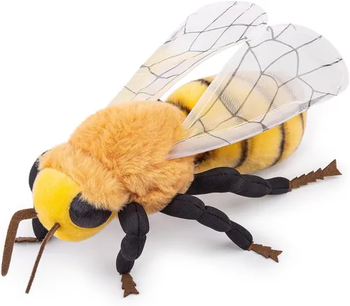 FRANKIEZHOU Animal de peluche realista de abeja de 10.24 pulgadas, juguete suave para niños, decoración del hogar, juguete para abrazar
