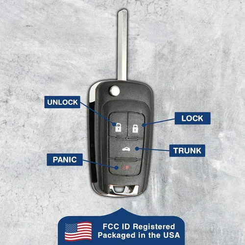 Miniatura 6 de KeylessOption llavero de auto con control remoto para entrada sin llave, repuesto para OHT01060512