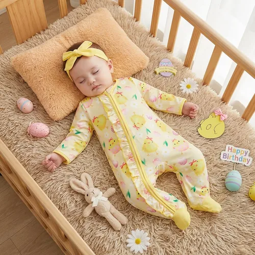 Miniatura 3 de Kuriozud - Mameluco para recién nacido, unisex, con pie, de una pieza, pijama, mameluco para bebé