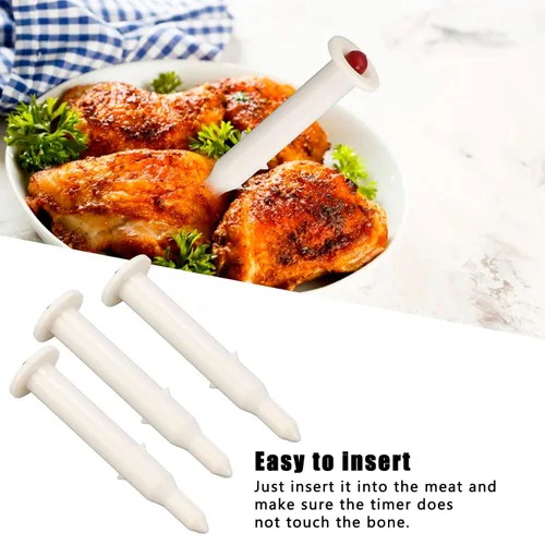 Miniatura 4 de Temporizador de pavo con 20 unidades, temporizador de aves de corral, 1.772 x 0.394 in, pavo y pollo, carne de res, para cocinar carne y aves