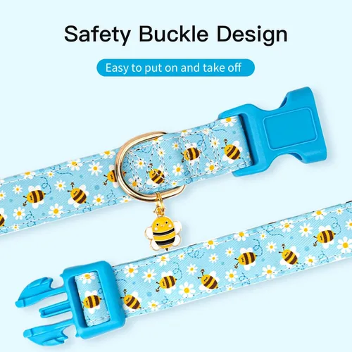 Miniatura 3 de Collares para perros con hebilla ajustable para lindas, hembras, hembras, hembras, machos, collar especial suave y elegante para perros con diseño