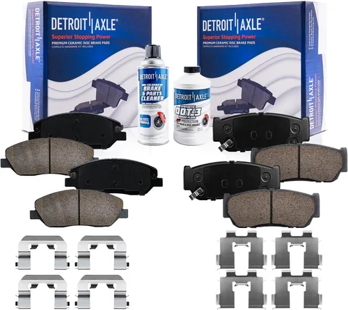 Miniatura 33 de Detroit Axle - Kit de freno delantero para Nissan Altima Sentra 07-10, repuesto de pastillas de freno de cerámica de freno de disco 2007 2008 2009
