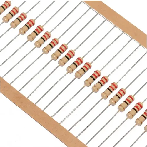 Miniatura 5 de Kit de resistencias de 64 valores 1280 piezas de 1 ohmio-32.8 ft ohmios con 1% 1/4 W de metal de resistencia de película de carbono