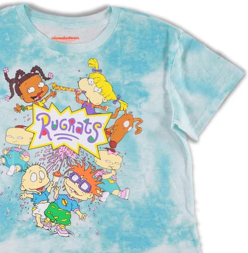 Miniatura 6 de Nickelodeon Camisa de moda de los años 90 de Rugrats Angelica y Reptar Allover Crop Top Skimmer Tee