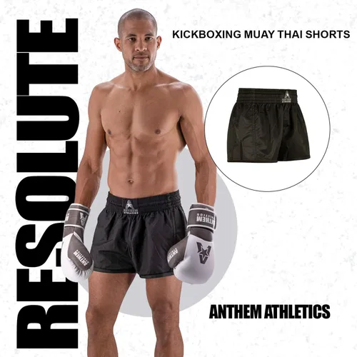 Miniatura 14 de Anthem Athletics Pantalones cortos de Muay Thai para hombre, pantalones cortos de Muay Thai para mujer - Kickboxing Short Boxing Trunks 5050 Classic