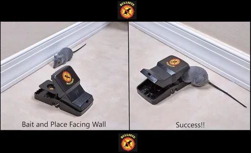 Miniatura 4 de Paquete de 6 trampas para ratas con dientes, para interiores y exteriores, reutilizables, fáciles de instalar, potente resorte de acero inoxidable