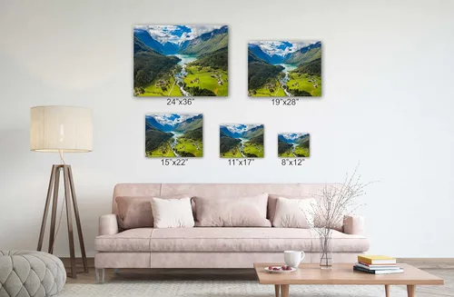 Miniatura 2 de SpiritualHands Lienzo decorativo para pared, diseño de lugares famosos del patrimonio mundial, carteles enmarcados escénicos, paisajes modernos, 23