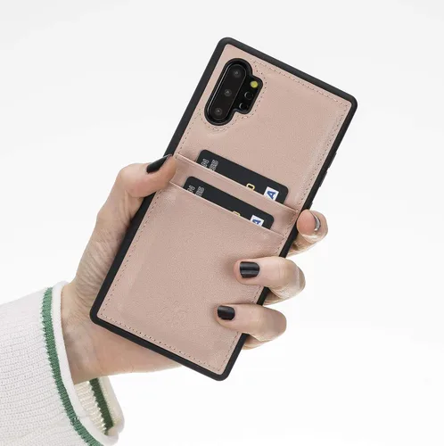 Miniatura 4 de Venito Capri - Funda de piel tipo cartera compatible con Samsung Galaxy Note 10 Plus (6.8 pulgadas), extra segura, con bloqueo RFID y cubierta Nude