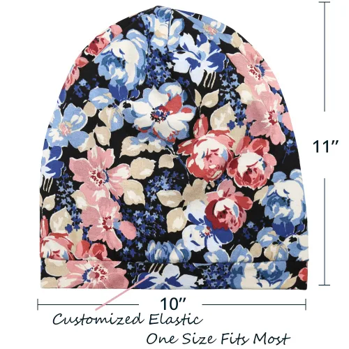 Miniatura 7 de Alnorm - Gorro con forro de satén y suave banda elástica para hombres y mujeres, talla única Se ajusta a la mayoría