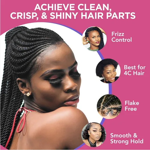 Miniatura 7 de Esha Slick N Slay Gel para Trenzar – Gel Hidratante, Acondicionador y Brillante de Sujeción Ultra Extrema 3-en-1 para Cabello – Gel de Fijación