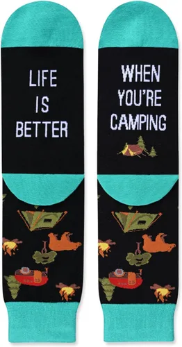 Miniatura 3 de Zmart Funny Beach Running Pickleball Football Cycling Gifts, Golfer Bowling Bike Lover Socks