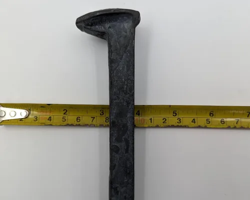 Miniatura 9 de Generic 1 Punta de Ferrocarril Única, Sin Usar, Acero de Alto Carbono, 5/16” x 6”, para Forja de Cuchillos, Artesanías, Decoraciones o Estacas al