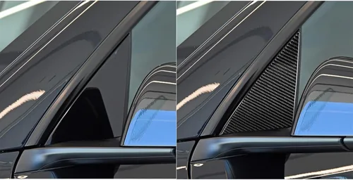 Miniatura 5 de Kit de ajuste interior de columna de panel de fibra de carbono de 2 piezas para Tesla modelo Y 2020-2023 Accesorios