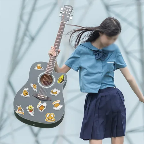 Miniatura 5 de CHVISO 60 calcomanías Kawaii de huevo perezoso japonés, calcomanías de vinilo impermeables para niños, adolescentes, adultos, laptop, botellas