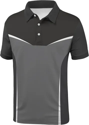 Miniatura 2 de JACKETOWN Polo de golf para hombre ligero de manga corta polo casual
