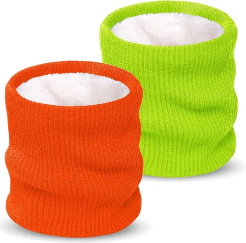 Miniatura 15 de Calentador de Cuello de Invierno para Hombres y Mujeres, Polaina de Cuello de Forro Polar Tejido, Cubierta Facial a Prueba de Viento para Clima