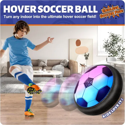 Miniatura 2 de Officygnet Hover Soccer Ball para Niños, Juguetes de Interior Regalos para Niños de 6, 7, 8, 9, 10, 11, 12 Años de Edad, Juguetes de Fútbol Flotante