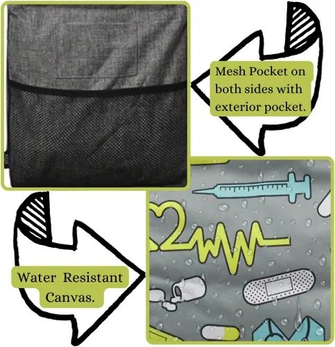 Miniatura 276 de NGIL Bolsa de comestibles reutilizable extra grande plegable de gran tamaño para comestibles, almacenamiento, picnic, playa, Bronco-negro occidental