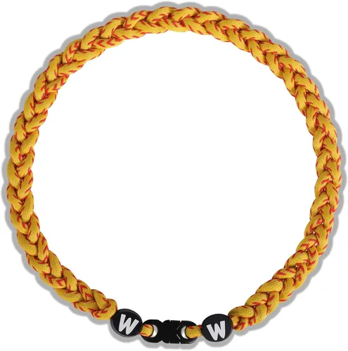Miniatura 17 de Willtok Collar de béisbol prémium de 18 pulgadas con cuerda trenzada de nailon con diseño Tornado