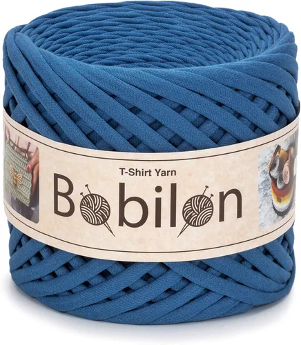 Miniatura 39 de Hilo de Camiseta de Algodón 7-9 mm (0.276-0.354 in) para Ganchillo, Tejido, Macramé, Manualidades DIY – Jersey Soft Ribbon, Fettuccini Zpagetti