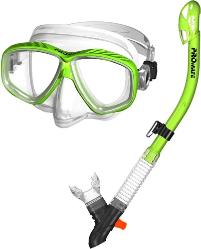 Promate Máscara de purga de snorkel y conjunto combinado de snorkel seco (SCS0096)