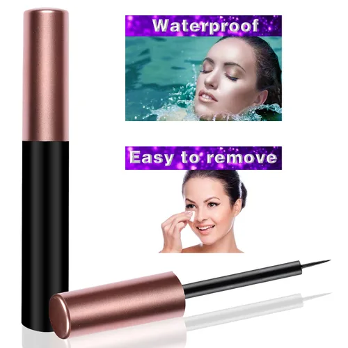 Miniatura 3 de Coiffure Extensions - Delineador de ojos magnético, negro, impermeable, de aspecto natural, a prueba de manchas