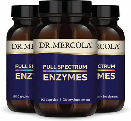 Miniatura 8 de Dr. Mercola Enzimas de espectro completo - 22 enzimas diferentes - Apoya la salud digestiva e inmunológica - Ayuda a digerir carbohidratos, grasas