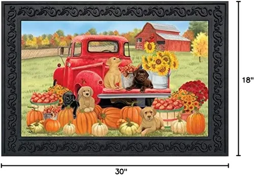 Miniatura 2 de Briarwood Lane Felpudo de cachorros de otoño