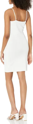 Miniatura 2 de The Drop Ailyn - Minivestido de suéter ajustado con tiras recortadas para mujer