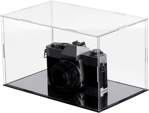 Miniatura 16 de Evron Vitrina para coleccionables para ensamblar, caja de acrílico transparente, alternativa a estuche de vidrio para exhibir figuras de acción