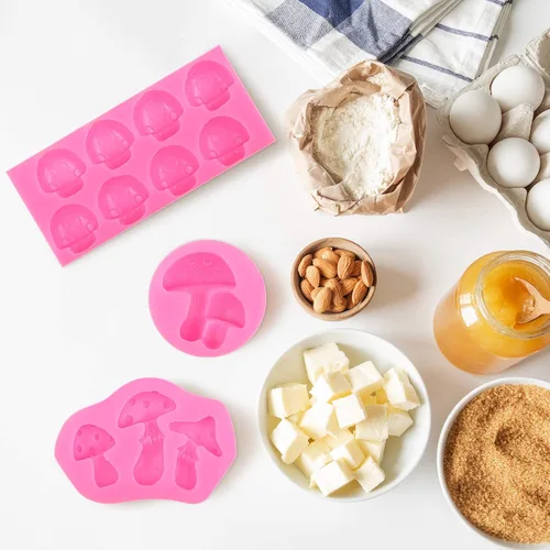 Miniatura 4 de 4 moldes de silicona en forma de hongos y chocolate, moldes de silicona con forma de hongo, molde de caramelo para verduras, moldes para chocolate