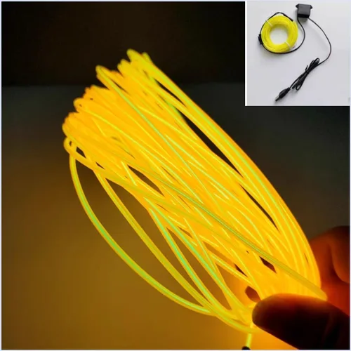 Tira de luces LED de 360° – con opciones de alimentación de batería/USB – Luces LED flexibles para dormitorio, decoración del hogar, diseños
