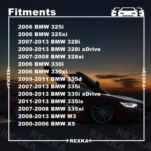 Miniatura 2 de Rexka 15 Uds. Moldura interior Retenedor de puerta de moldura de acabado Clips E46 E90 E91 X5 Compatible con BMW 320i 323i 325i 328i 330i M3 X5 E53
