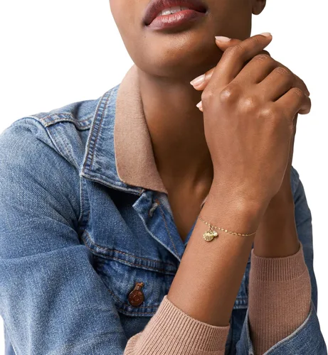 Miniatura 4 de Fossil - Pulsera de acero inoxidable para mujer color oro rosa