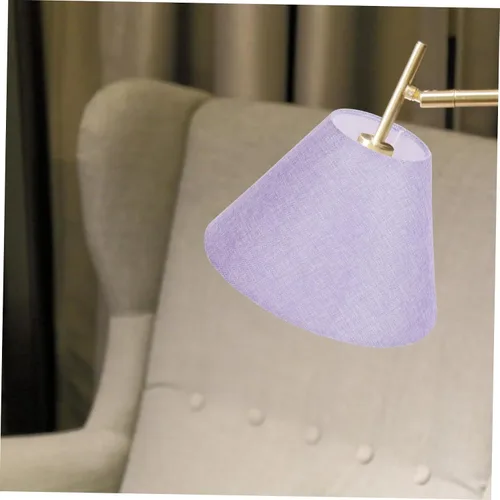 Miniatura 4 de DOITOOL Pantalla de lámpara azul para lámpara de arpillera, bombillas moradas, pantalla de repuesto para lámpara de tambor, cubierta de lámpara