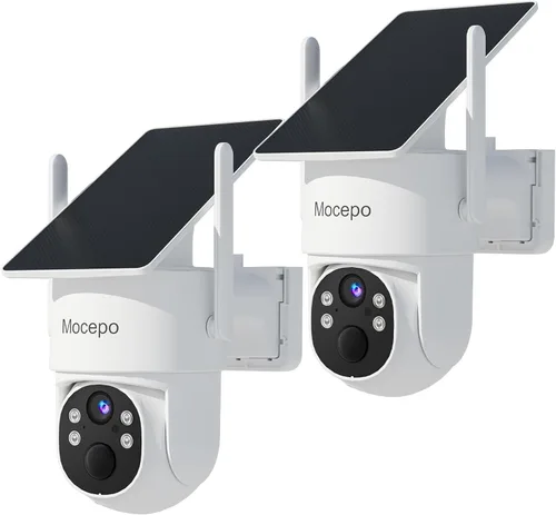 Miniatura 10 de Cámara solar inalámbrica para exteriores 5G y 2.4G, 4MP 360° PTZ Cámaras inalámbricas para seguridad del hogar, cámara al aire libre con visión