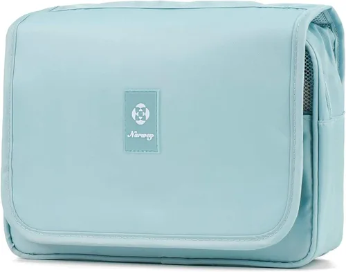 Miniatura 15 de Narwey Pequeña bolsa de aseo de viaje colgante para mujer, bolsa de viaje para artículos de tocador, bolsa organizadora de maquillaje, bolsas