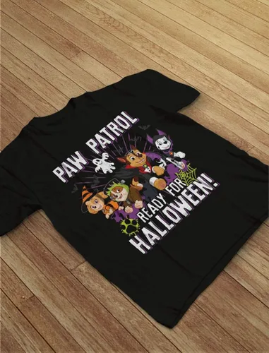 Miniatura 5 de Camisa de la Patrulla Canina para niños y niñas, camisas de Halloween de calabaza para niños pequeños