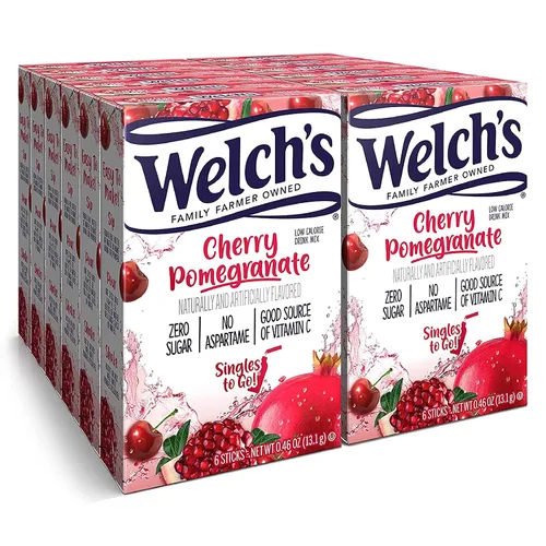 Miniatura 14 de Welch's Singles To Go! Paquete variado de mezcla de bebida de arándano, paquetes de sabor de agua sin azúcar, sin aspartamo, sin tintes