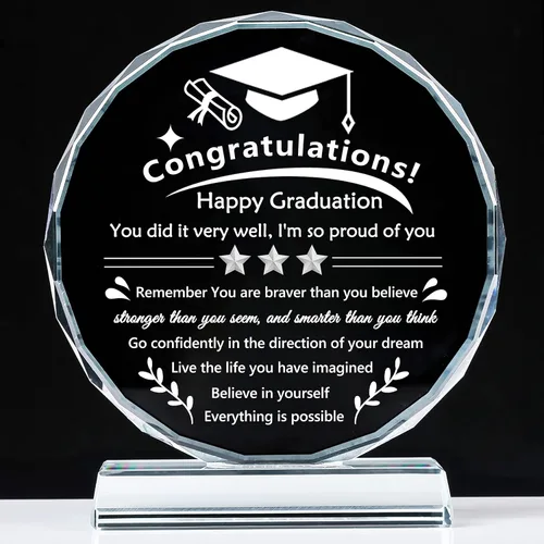 YWHL Regalo de graduación inspirador para ella y él 2026, regalo de graduación de doctorado en educación superior para estudiantes, regalo de