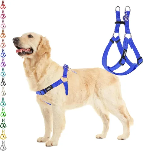 Miniatura 46 de PUPTECK arnés para perro para no jalar, reflejante, ajustable, básico, de nailon, chaleco para cachorro, para caminar al aire libre con etiqueta